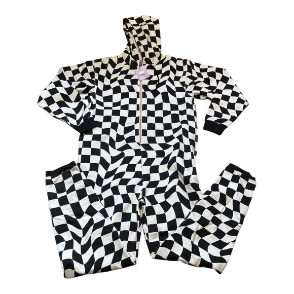 Savage X Fenty Black Caviar Fast Lane Forever Savage Hooded Onesie NWT - Picture 2 of 8